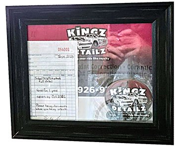 car wash certificate